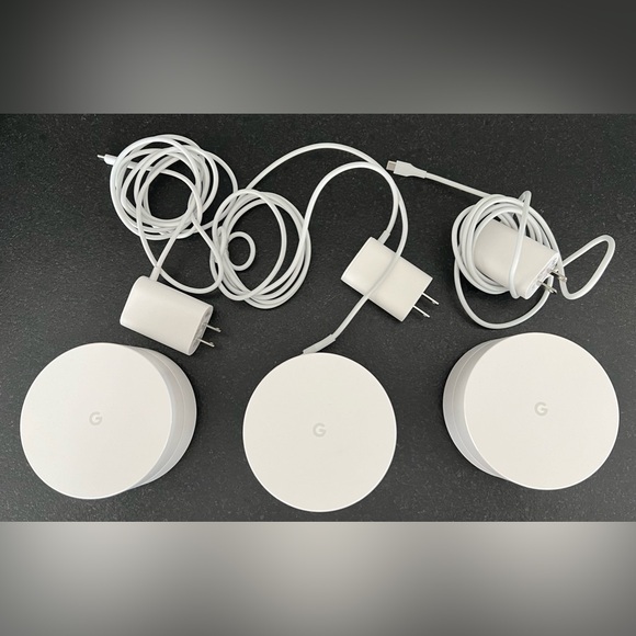 Google WiFi system, 3-Pack - Router Replace - Whole Home Coverage (NLS-1304-25) - Picture 1 of 3